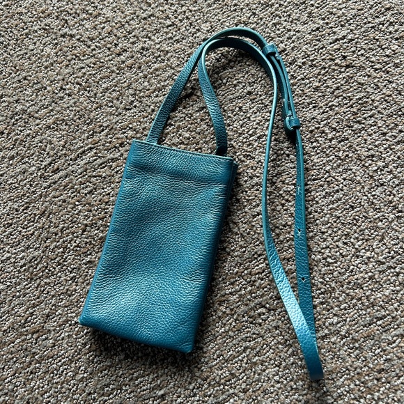 COS Leather Mini Crossbody Pouch - Picture 3 of 6